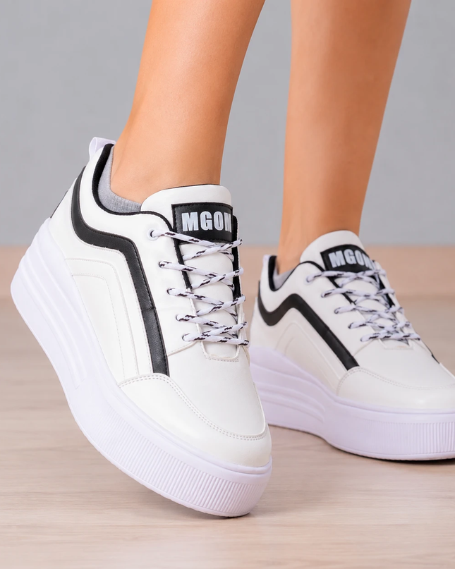 Zapatillas Urbanas Mujer Arizona - Blanco y Negro