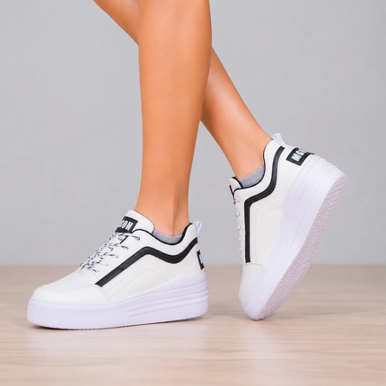 Zapatillas Urbanas Mujer Arizona - Blanco y Negro