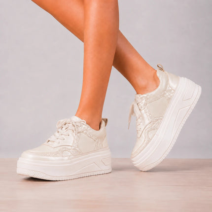 Zapatillas Urbanas Mujer Bahia - Dorado