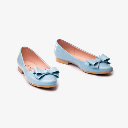 Ballerinas Mujer Corbata - Celeste