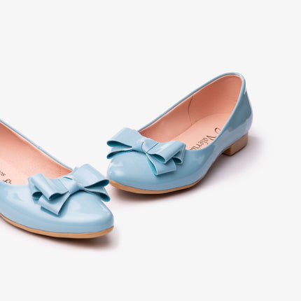 Ballerinas Mujer Corbata - Celeste