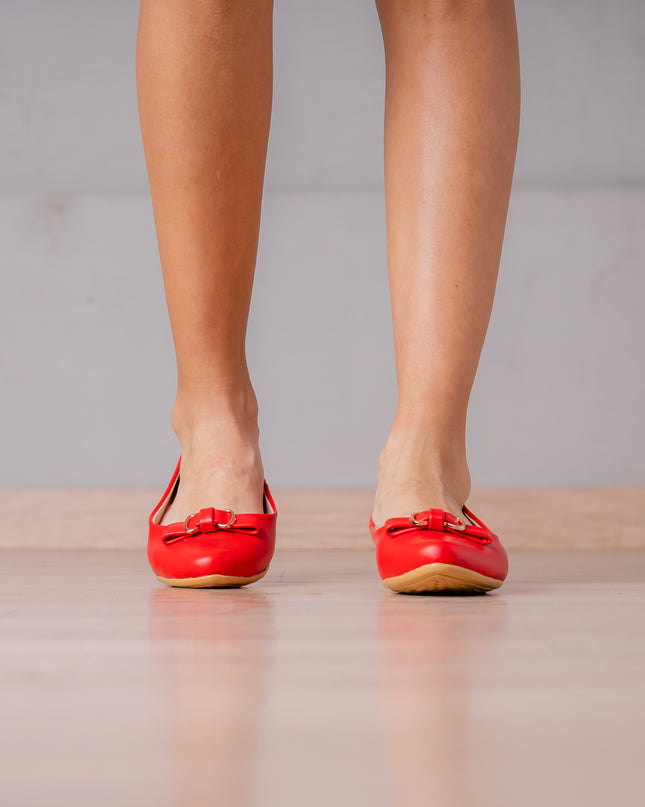 Ballerinas Mujer Agnela - Rojo
