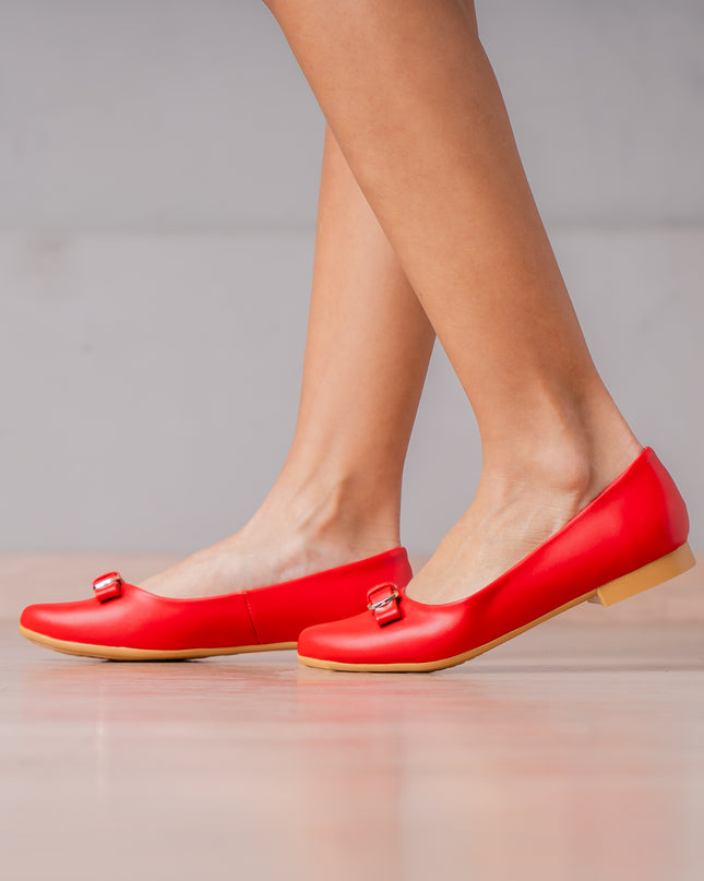 Ballerinas Mujer Agnela - Rojo