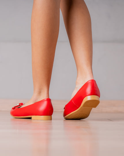 Ballerinas Mujer Agnela - Rojo