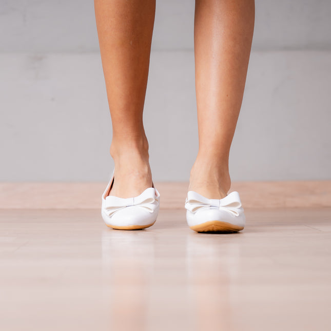 Ballerinas Mujer Corbata - Blanco