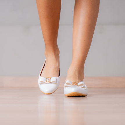 Ballerinas Mujer Kenna 2.0 - Blanco Charol