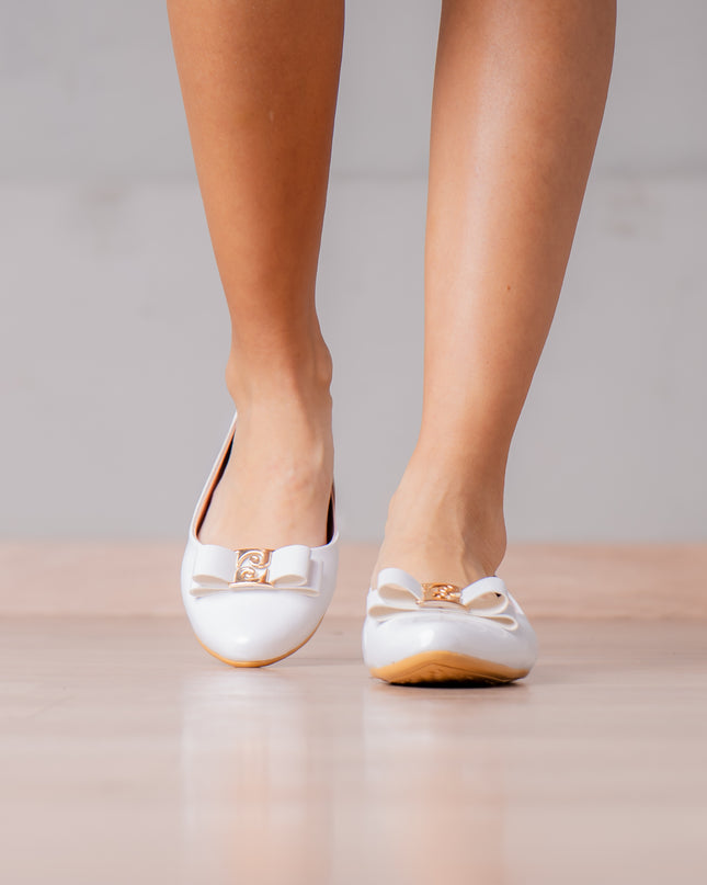 Ballerinas Mujer Kenna 2.0 - Blanco Charol
