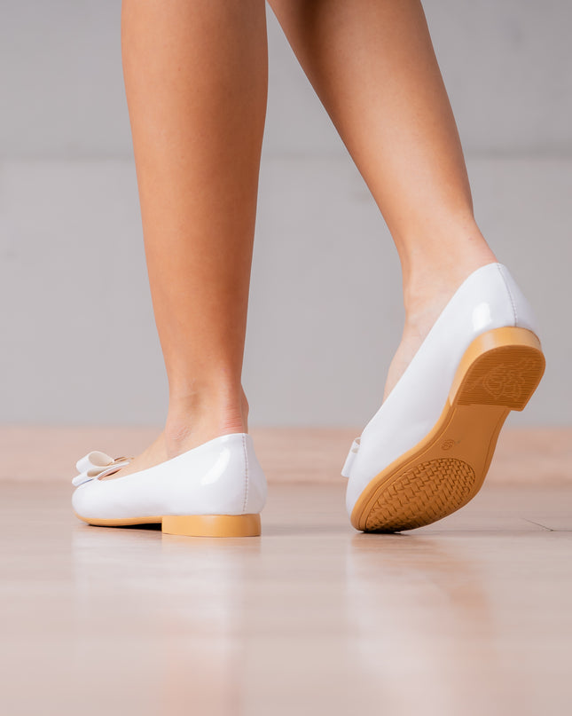 Ballerinas Mujer Kenna 2.0 - Blanco Charol