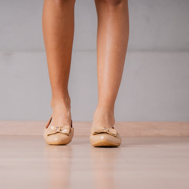 Ballerinas Mujer Safiya - Beige Charol