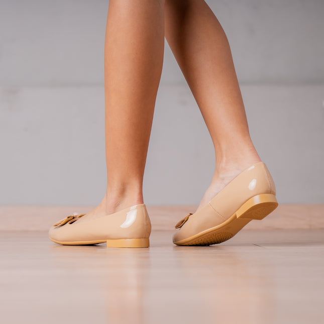 Ballerinas Mujer Safiya - Beige Charol