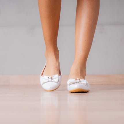 Ballerinas Mujer Safiya - Blanco Charol