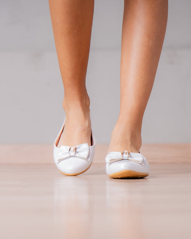 Ballerinas Mujer Safiya - Blanco Charol