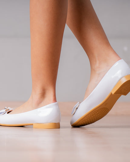 Ballerinas Mujer Safiya - Blanco Charol