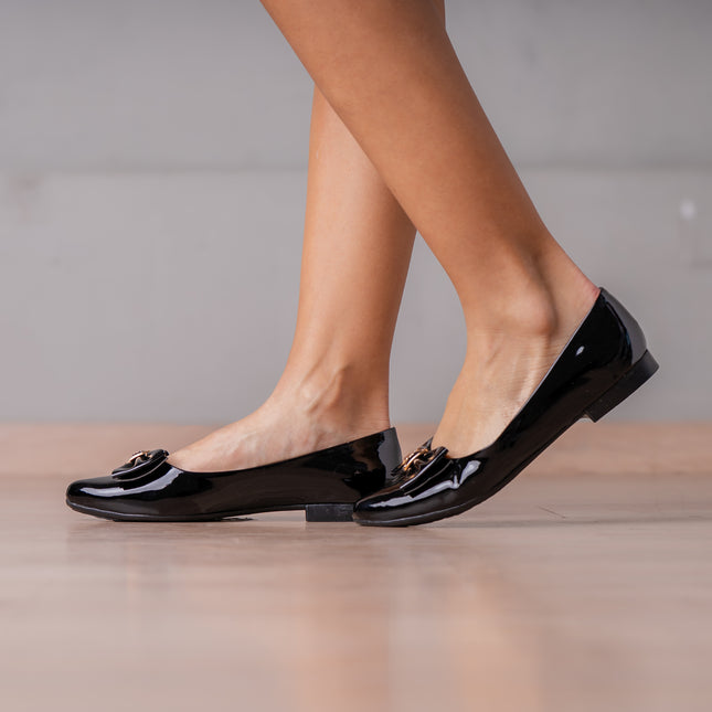 Ballerinas Mujer Safiya - Negro Charol