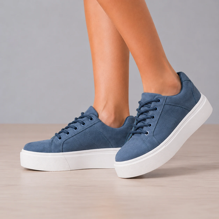 Zapatillas Urbanas Mujer Belice - Azul Acero