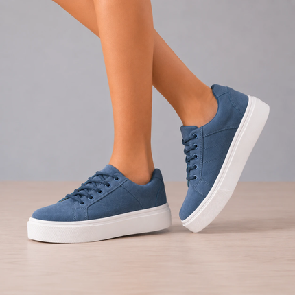 Zapatillas Urbanas Mujer Belice - Azul Acero