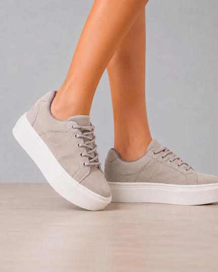 Zapatillas Urbanas Mujer Belice - Plomo