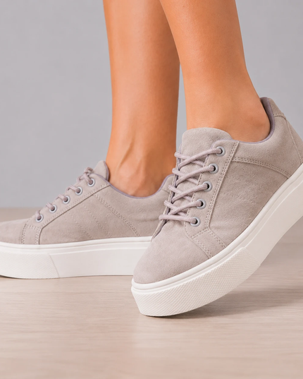 Zapatillas Urbanas Mujer Belice - Plomo