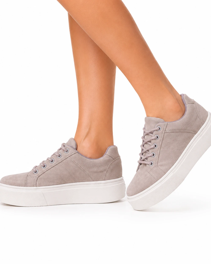 Zapatillas Urbanas Mujer Belice - Plomo