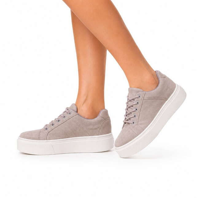 Zapatillas Urbanas Mujer Belice - Plomo