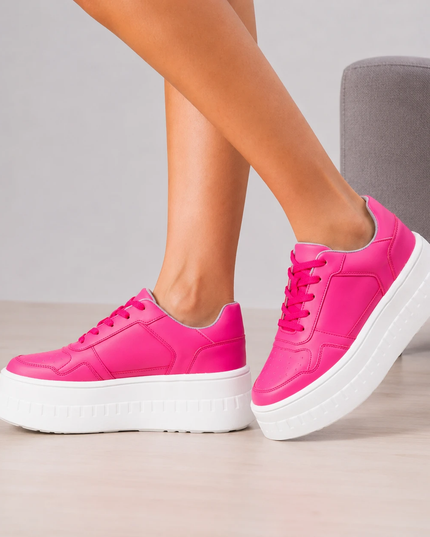 Zapatillas Urbanas Mujer Benetton - Fucsia