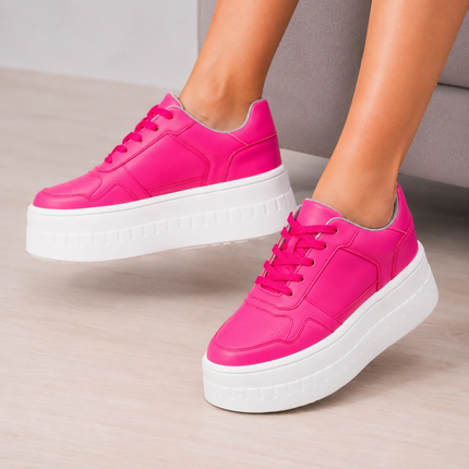 Zapatillas Urbanas Mujer Benetton - Fucsia