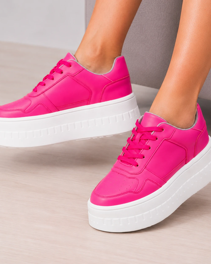 Zapatillas Urbanas Mujer Benetton - Fucsia