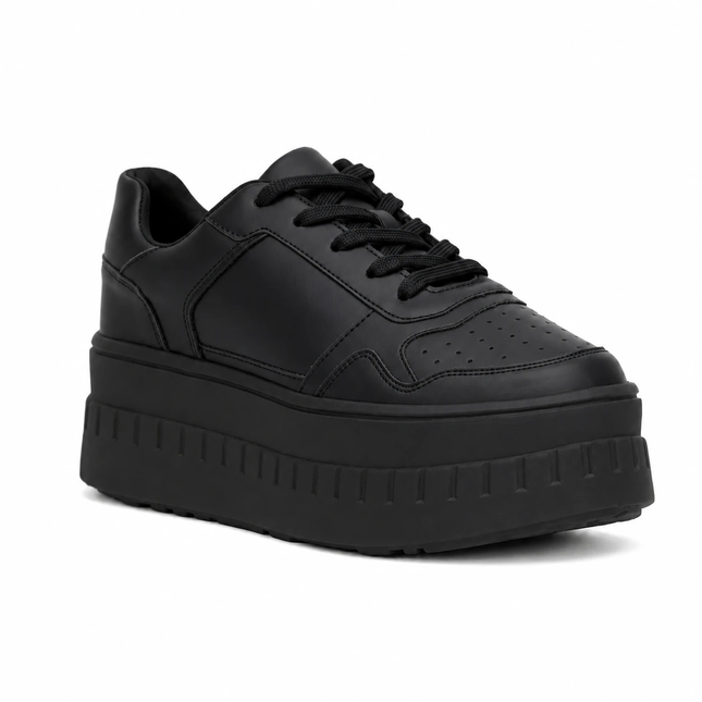 Zapatillas Urbanas Mujer Benetton - Negro