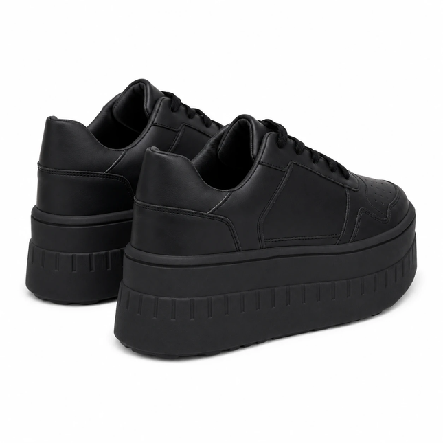 Zapatillas Urbanas Mujer Benetton - Negro