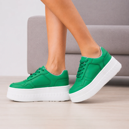 Zapatillas Urbanas Mujer Benetton - Verde