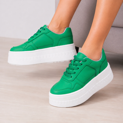 Zapatillas Urbanas Mujer Benetton - Verde