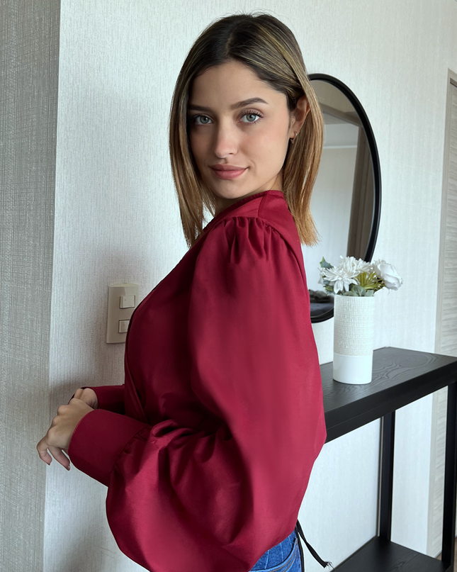 Blusa Katrina - Guinda