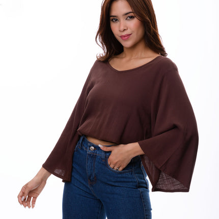 Blusa Eman - Marrón