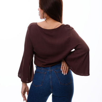Blusa Eman - Marrón