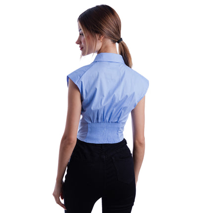 Blusa Reliz - Celeste