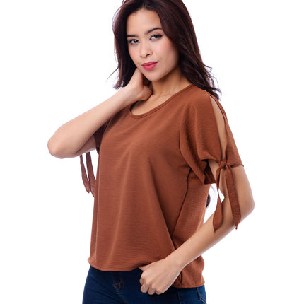 Blusa Xiari - Marrón