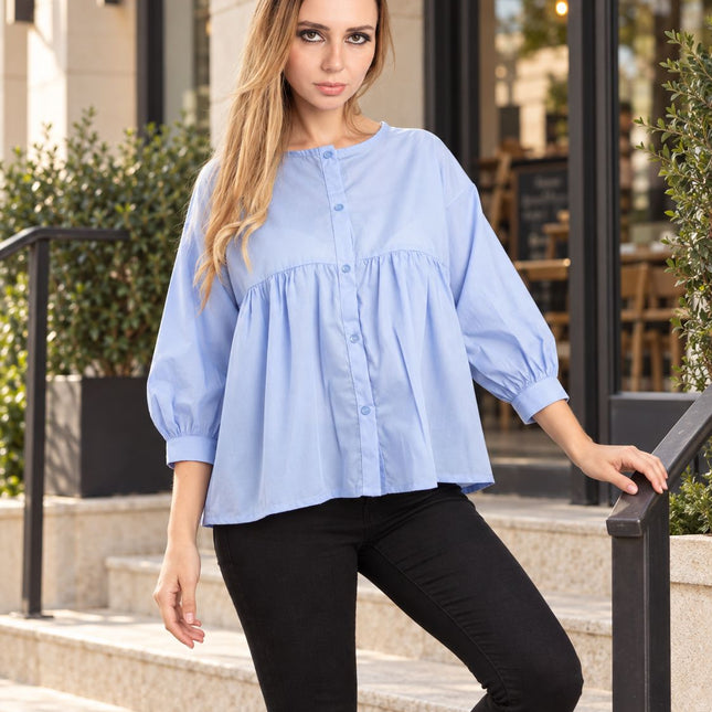 Blusa Jules - Celeste