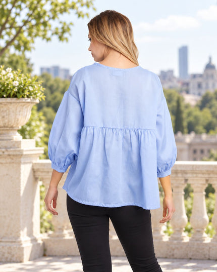 Blusa Jules - Celeste