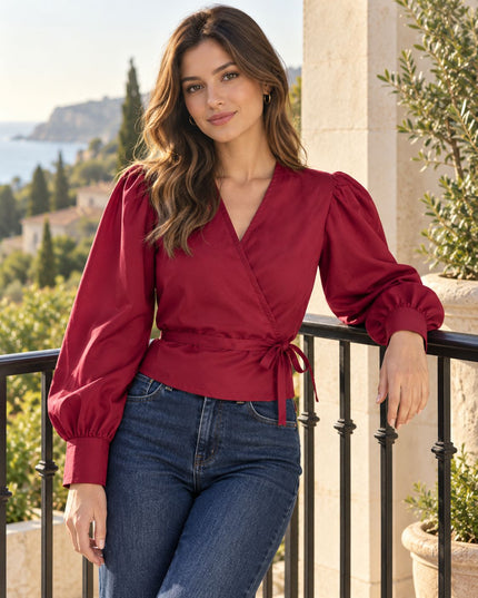 Blusa Katrina - Guinda