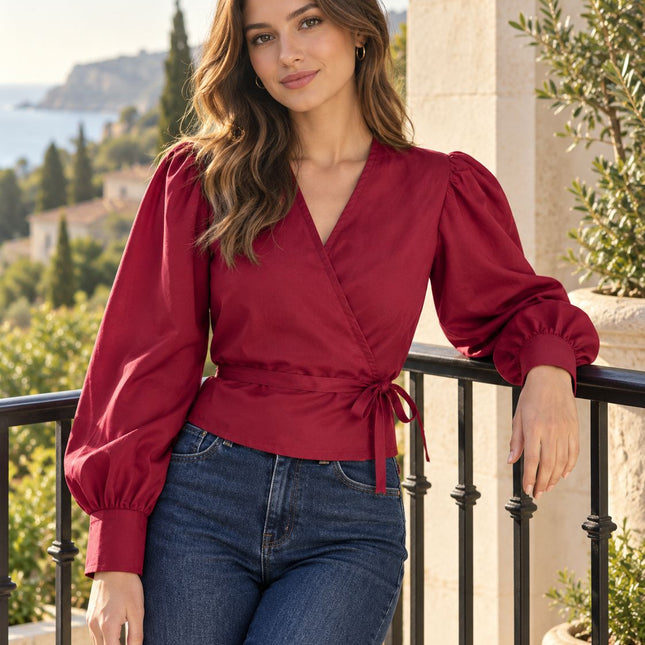 Blusa Katrina - Guinda