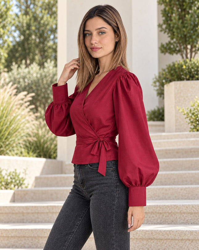 Blusa Katrina - Guinda