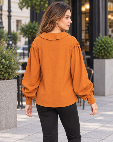 Blusa Lu - Marrón
