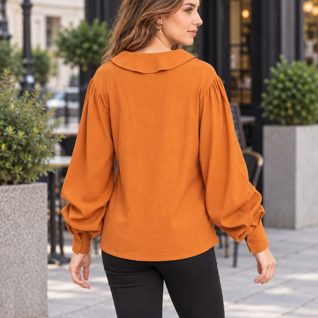 Blusa Lu - Marrón