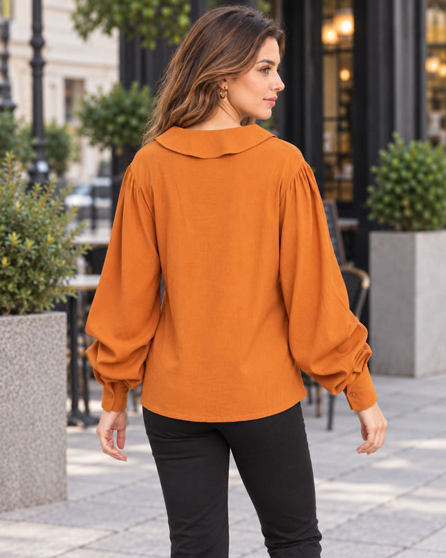 Blusa Lu - Marrón