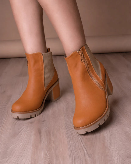 Botines Mujer Bolonia - Camel