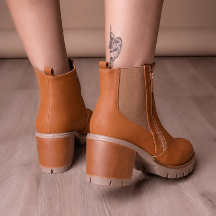 Botines Mujer Bolonia - Camel