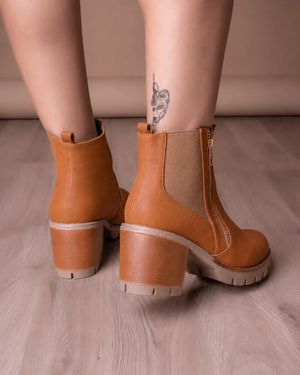 Botines Mujer Bolonia - Camel