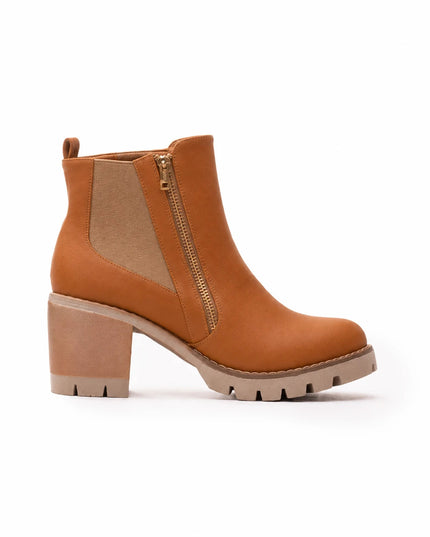 Botines Mujer Bolonia - Camel