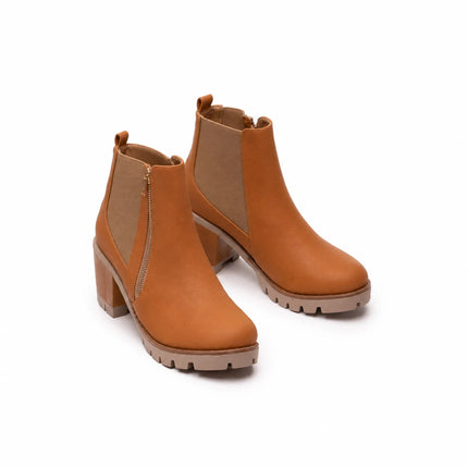 Botines Mujer Bolonia - Camel
