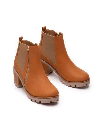 Botines Mujer Bolonia - Camel